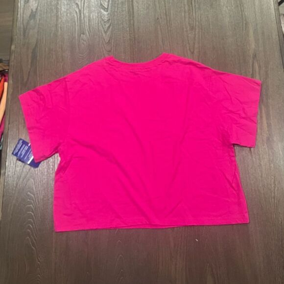 NWT Champion Hot Pink Graphic Crop Top - Size 2XL - Picture 4 of 4